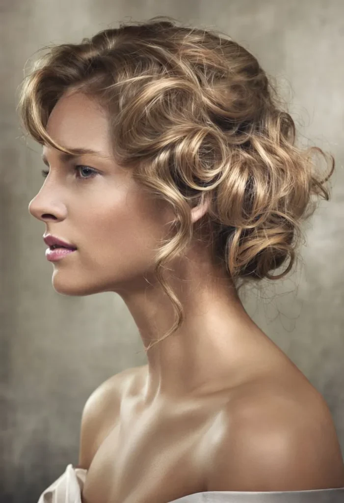 hairstyles for thin hair for wedding 10 10. Romantic Side Swept Curls