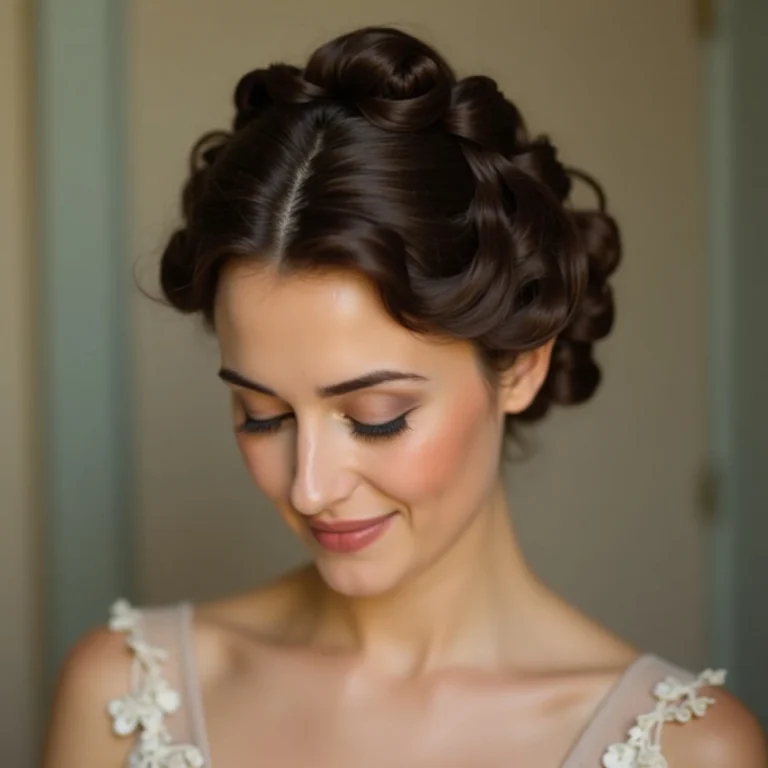hairstyles for thin hair for wedding 12 12. Pinned Curls Updo