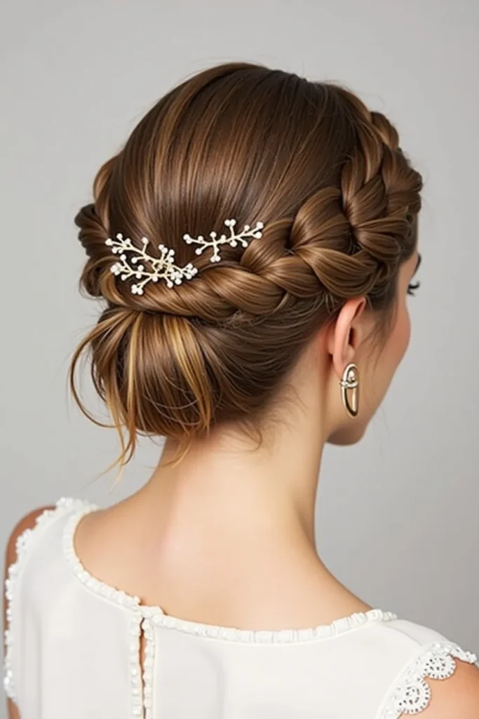 hairstyles for thin hair for wedding 13 13. Loose Braided Updo